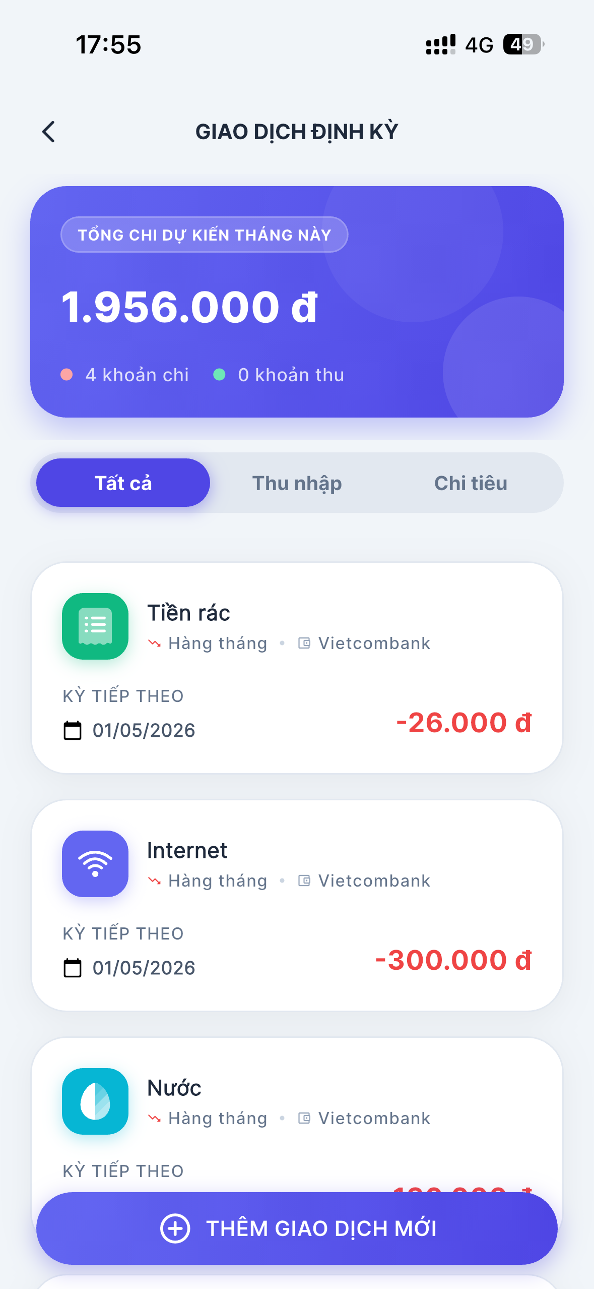 Recurring Transactions